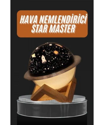 Aromaterapi Hava Nemlendirici Gece Lambası Uzay Model Satürn Oda Kokusu