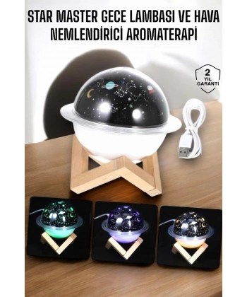 Aromaterapi Hava Nemlendirici Masa ve Gece Lambası