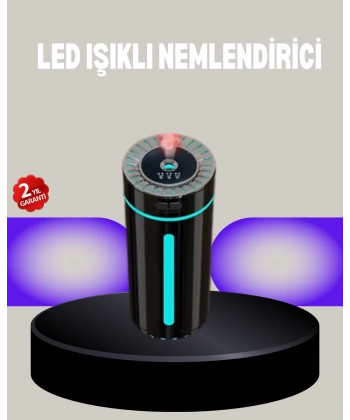 Aromaterapi Özellikli Ultrasonik Hava Nemlendirici LED Atmosfer Işığı