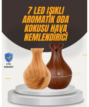 Aromaterapi Özellikli Ultrasonik Taşınabilir Oda ve Ofis Nemlendirici