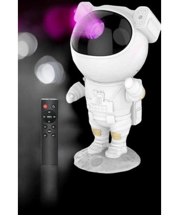 Astronot Bluetooth Hoparlör Gökyüzü Projektör Gece Lambası