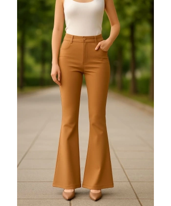 Atlas palazzo pantolon kamel