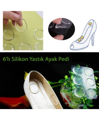 Ayak Nasır 6lı Ped - Ayak Vurma önleyici silikon ped