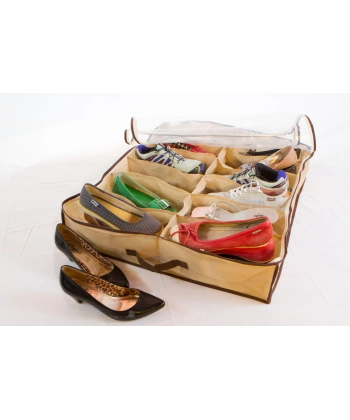 Ayakkabı Saklama Çantası 12 Bölmeli Shoes Under