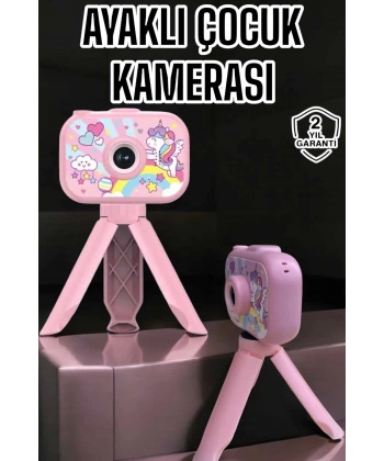 Ayaklı Mini Fotoğraf Makinesi Çocuk Için Eğitici Video Kamera