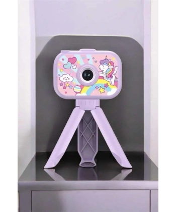 Ayaklı Mini Fotoğraf Makinesi Çocuk Için Eğitici Video Kamera