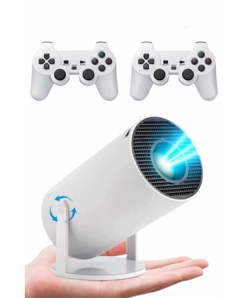 Ayaklı Oyun Projeksiyonu Çift Kollu Taşınabilir Sinema Projektörü