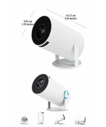 Ayaklı Projeksiyon Taşınabilir Mini Projektör Sinema Projektörü Android