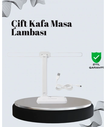 Ayarlanabilir Açıya Sahip Masa Lambası | Kademeli Işık Seviyesi, Modern ve Kompakt Tasarım