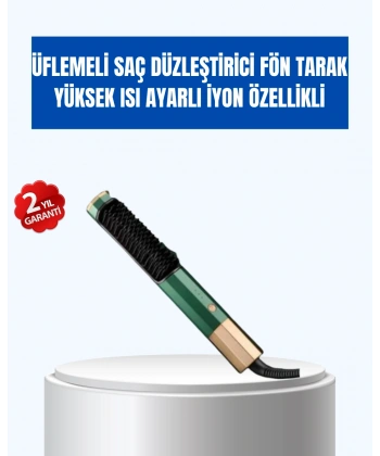 Ayarlanabilir Isı Kontrollü Saç Şekillendirme Seti – Tüm Saç Tipleri İçin Uygun