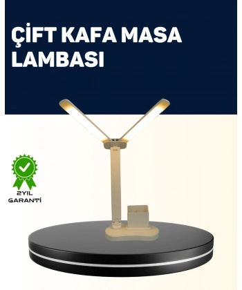 Ayarlanabilir Kısılabilir LED Masa Lambası | Entegre Kalemlik ve Telefon Tutucu Özellikli
