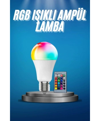 Ayarlanabilir Parlaklık RGB Led Ampul Beyaz Lamba Ve Renkli Ampul