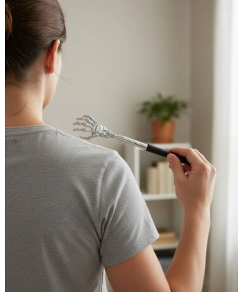 Ayarlanabilir Sırt Kaşıma Aparatı Dayanıklı Metal ve Eğlenceli Figürlü