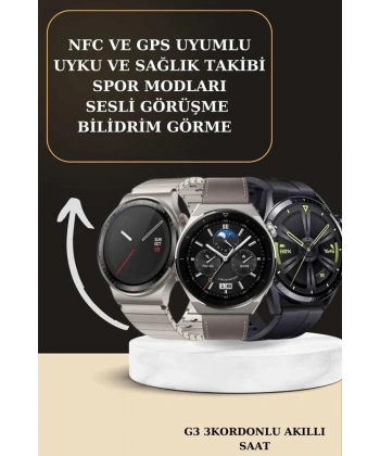 Aynalı Bluetooth Kulaklık Yeni Nesil Akıllı Saat Titreşimli Nabız Ölçer Spor Modları