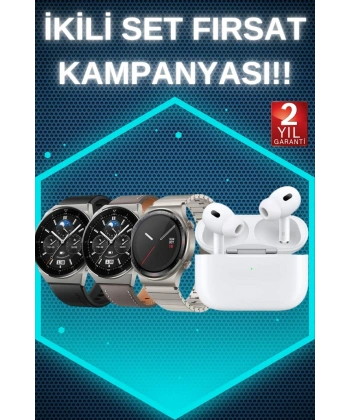 Aynalı Bluetooth Kulaklık Yeni Nesil Akıllı Saat Titreşimli Nabız Ölçer Spor Modları