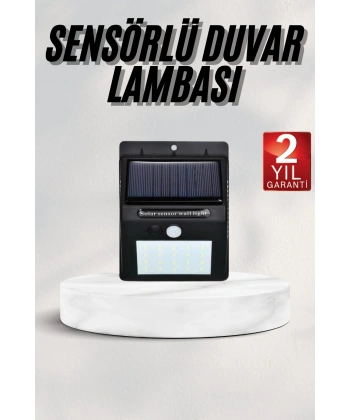 Bahçe Aydınlatması Güneş Enerjili Led Işık Lamba Sensörlü Dekoratif