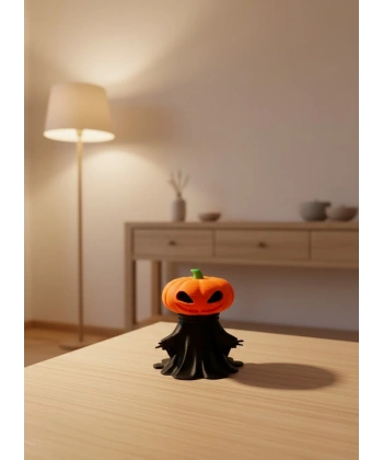 Balkabağı Figür 9cm Cadılar Bayramı Dekoratif Biblo