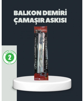 Balkon Demiri Çamaşır Askısı Kare Demirlere Uygun Dayanıklı Tasarım