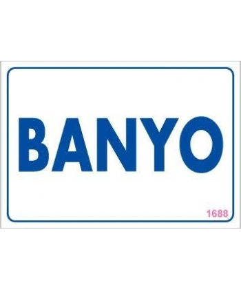 Banyo Uyarı Levhası 17,5x25 KOD:1688