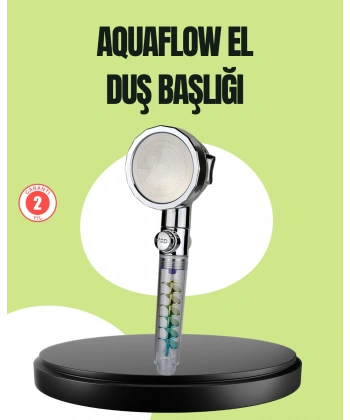 Basınçlı El Duşu Başlığı – Döner Pervaneli, Göz Kamaştıran Yağmur Etkisi