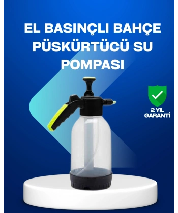 Basınçlı Manuel Köpük Pompası 2L Ayarlanabilir Sprey Başlıklı Temizlik