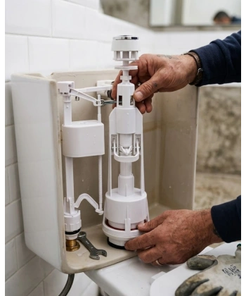 Basmalı Rezervuar İç Takımı Alt Girişli Sessiz Su Dolumlu Klozet İç Mekanizma Seti