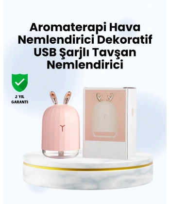 Beyaz Renk Ultrasonik Hava Nemlendirici ve Aromaterapi Difüzörü