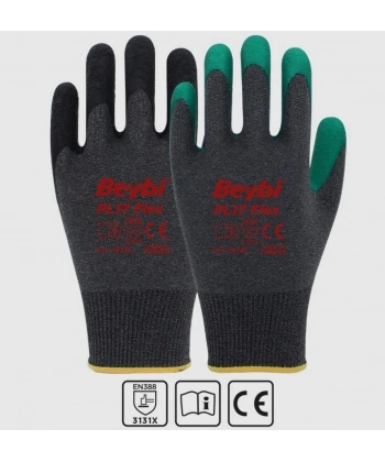 Beybi PL17 Flex Likralı İpten Örme Lateks Eldiven NO:9