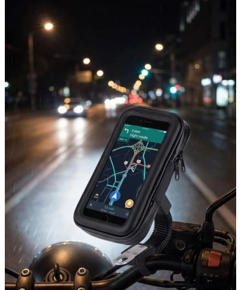 Bisiklet Scooter Motosiklet İçin Su Geçirmez Telefon Standı 360 Derece Döner