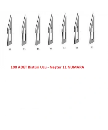 Bistüri Ucu No 11 - Neşter - 100 Adet