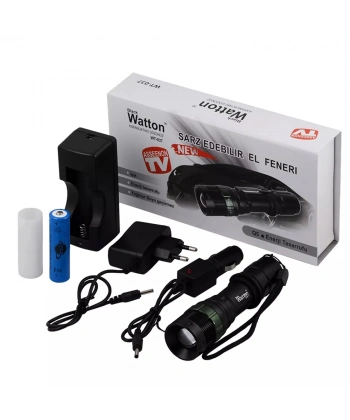 Blackwatton Wt-037-Şarjlı Zoomlu Acil Durum Feneri