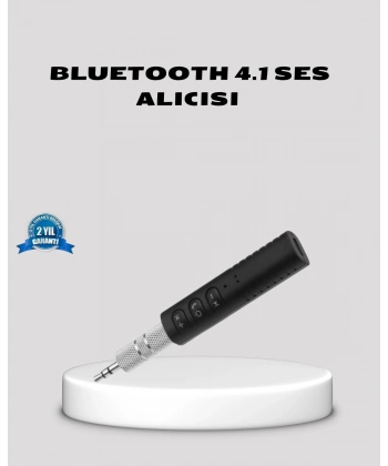 Bluetooth 4.1 Müzik Alıcısı 3.5mm Aux Girişli Mini Kablosuz Adaptör