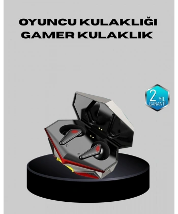 Bluetooth 5.0 Kablosuz Kulaklık LED Işıklı Silikonlu Tasarımlı