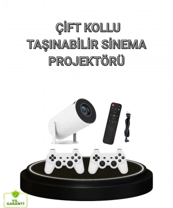 Bluetooth 5.0 ve Wi-Fi 6 Akıllı 4K Projeksiyon