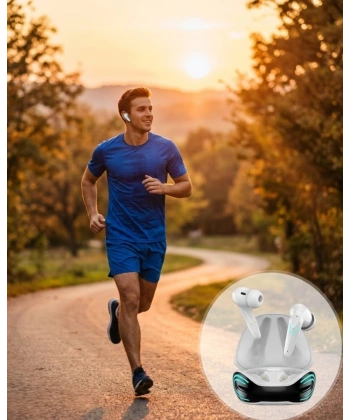 Bluetooth 5.1  Kulaklığı   Kulaklık iPhone 13 iPhone 15 Samsung S21  Note 12 Uyumlu