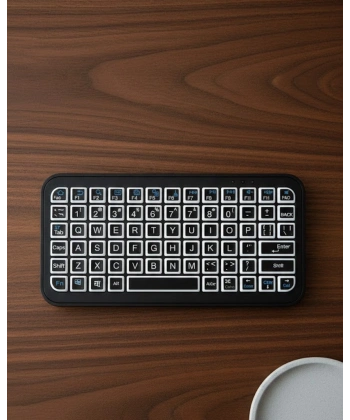 Bluetooth 5.2 Destekli Kablosuz Mini RGB Klavye Ultra İnce