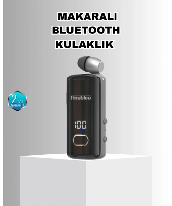 Bluetooth 5.3 Kablosuz Kulaklık Geri Çekilebilir Kablolu ve Ekranlı