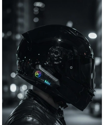 Bluetooth 5.3 Kask İçi Intercom Kulaklık 1000 m Mesafe 1000 mAh