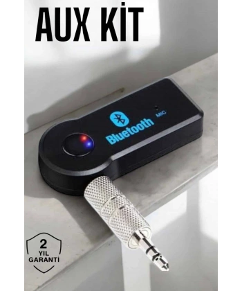 Bluetooth Araç Kiti Bt 350 Aux Çıkışlı Tüm Araçlara Uyumlu