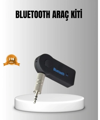 Bluetooth AUX Araç Kiti Eller Serbest Müzik Çalar Dahili Mikrofonlu