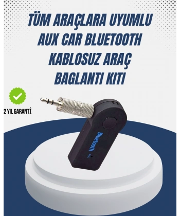 Bluetooth Destekli AUX Müzik ve Konuşma Cihazı