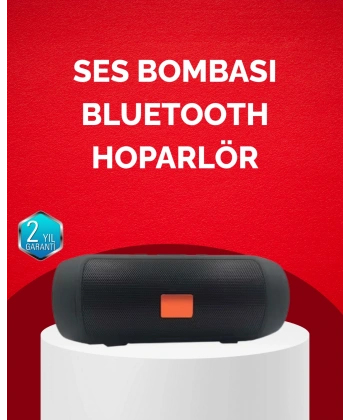 Bluetooth Hoparlör 20W Bass Güçlü Ses USB Flash AUX Destekli