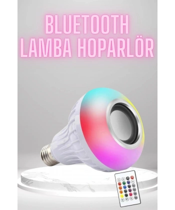 Bluetooth Hoparlör Akıllı Rgb Led Işık Renk Değiştirme Ses Bombası Ampül Görünümlü