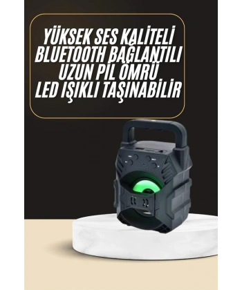 Bluetooth Hoparlör Android ve İOS Uyumlu Ses Bombası USB Girişli Taşınabilir