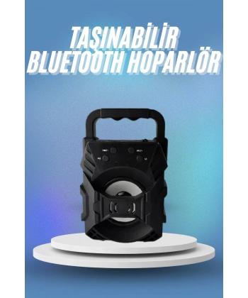 Bluetooth Hoparlör Android ve İOS Uyumlu Ses Bombası USB Girişli Taşınabilir