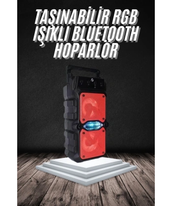Bluetooth Hoparlör Çift Mikrofonlu Güçlü Ses Kaliteli Kesintisiz Kablosuz