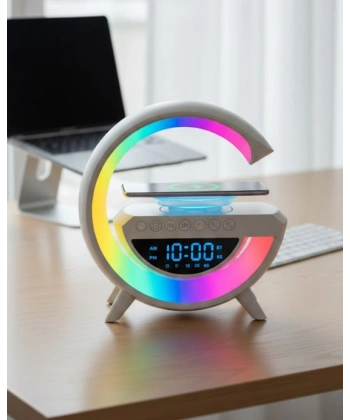 Bluetooth Hoparlör RGB Aydınlatmalı USB TF Kart FM Özellikli