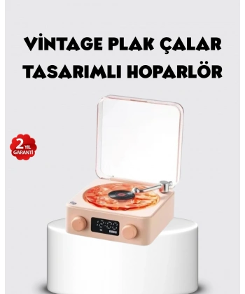 Bluetooth Hoparlörlü Gece Lambası Dijital Saatli Şeffaf Su Dalgası Işıklı Dekoratif