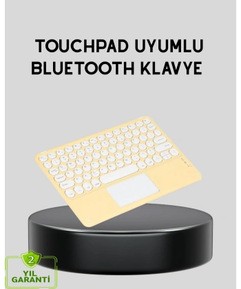 Bluetooth Kablosuz Klavye – İnce Slim Model, Tablet ve Akıllı TV Uyumlu, Sessiz Tuşlu Taşınabilir Klavye