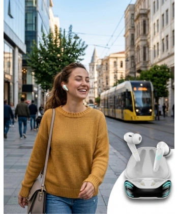 Bluetooth  Kulaklığı Kablosuz Kulaklık iPhone 11 iPhone 13 Samsung S23  Redmi Note 12 Uyumlu